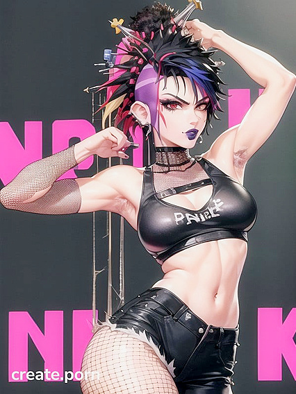 Hairy Person in Black Clothes Exploring Intense Hentai Pleasure