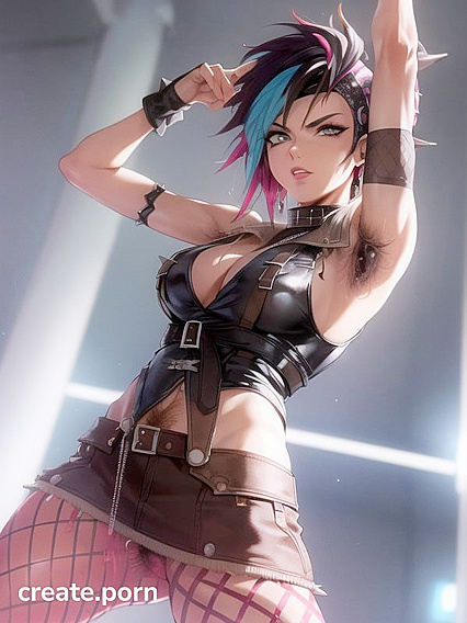 Nose Ringed Goddess in Fingerless Gloves and Fishnets Tempts You in hentai AIPorn