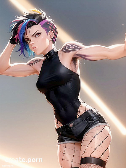 Realistic Woman Striking Sexy Poses in S-Style Hentai Action