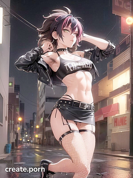 Hot Mohawked Babe with Nose Ring Takes on Exciting Hentai Adventures