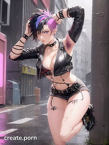 Realistic Woman with Nose Ring Stares Seductively at You in hentai IAPornography