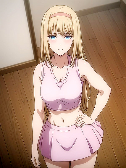 Cheerleading Pink Outfit Turns intomind-blowing Hentai Action