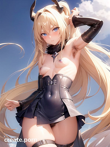 Blonde with Armpit Hair Seduces in Steamy Hentai Action