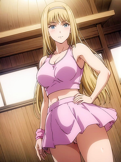 Cheerleading Pink Outfit Turns into Wild Hentai Porn Action