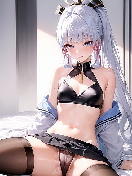 Black Panties and Cum Shots in a Sexy Small Hentai Scene