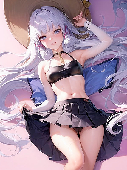 Thong andCum-on-Panties Action with Subtle Bokeh Lighting in Hentai IA Porno