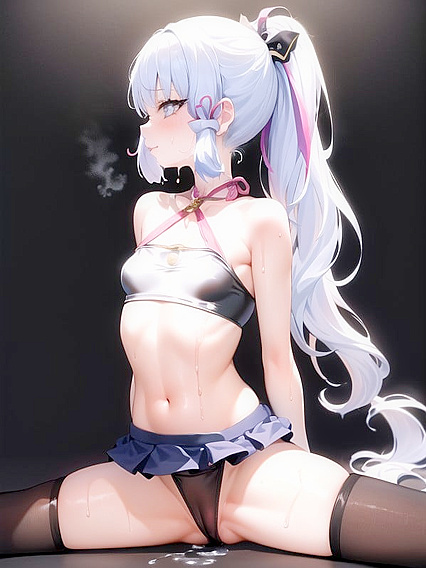 GothGirl 18+ Seduces with Vibrant Pastel Colors in Mesmerizing Gothic Makeup Hentai Scene