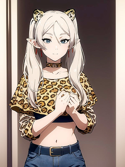 Leopard Print Crop Top hentai featuring mind-blowing orgasms