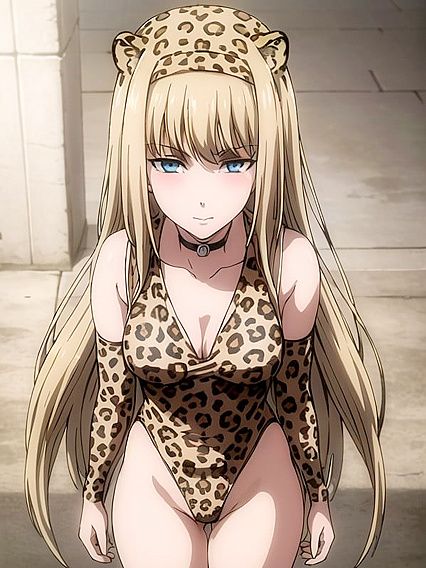 Sensual Leopard Print Leotard Action in Steamy Hentai Scenes