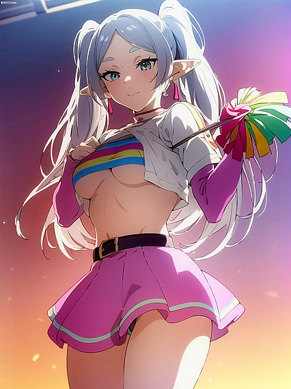 Cheerleaders in Rainbow-Outfits Perform Steamy Hentai Scenes