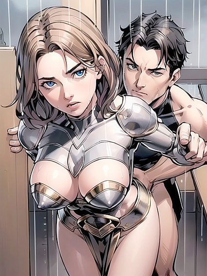 Blonde Beauty with Long Locks Gets Intimate in Steamy hentai Action