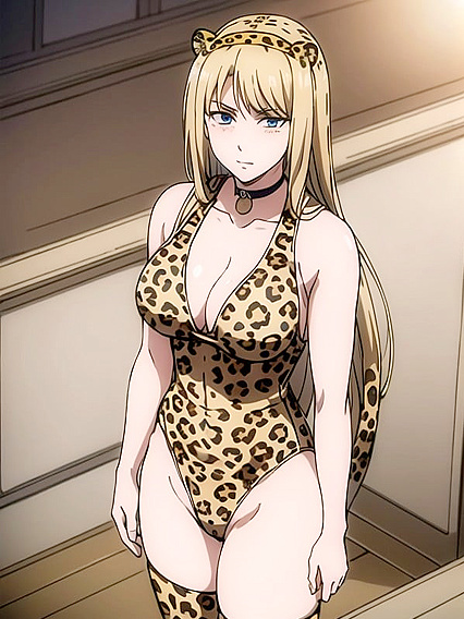 Seductive Leopard Print Leotard Action in Wild Hentai Scenes