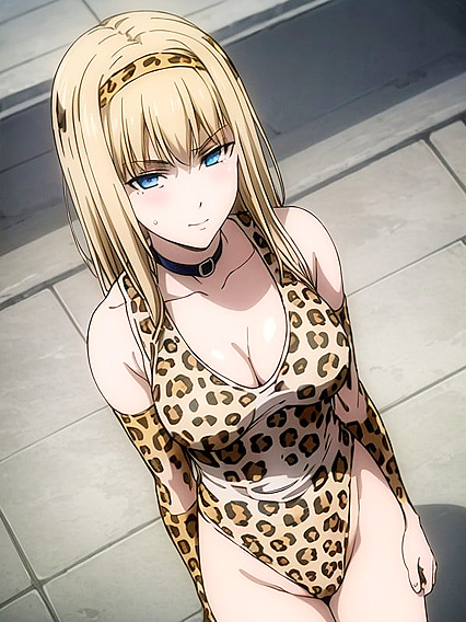 Sensual Leopard Print Leotard Action inMind-Blowing Hentai Adventures