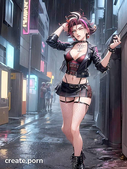 Sexy Poses with Fingerless Gloves in S-Style Hentai Action