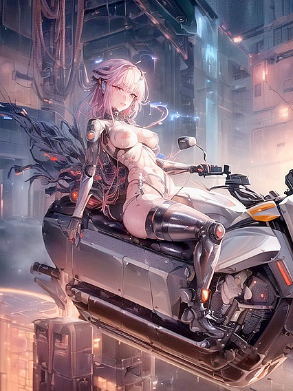 Spider Robot Wraps Its Legs Around Her for Intense hentai Pleasure