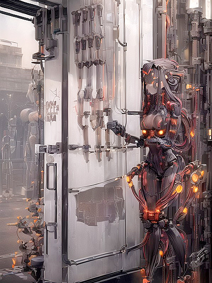 Intricate Machines and Metal Arms: A Symmetrical Hentai Fantasy