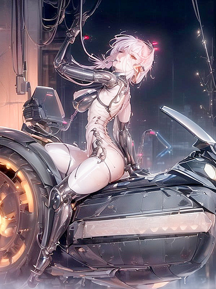 Highly Detailed Metal Body With Motor Inside Narrow Machine Chest HentaiPorn