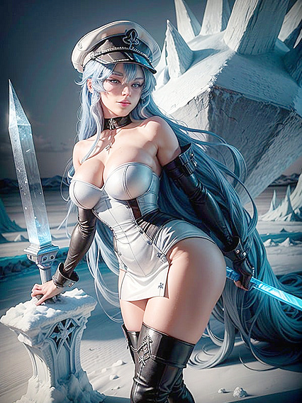Esdeath Wields Her Ice Sword Amidst Chilling Battlefields in hentaiErotica