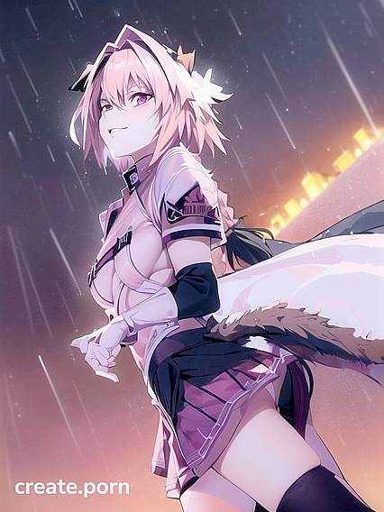 Astolfo from Fate/Grand Order Seduces with Snowy Long Pigtail hentai Pleasure