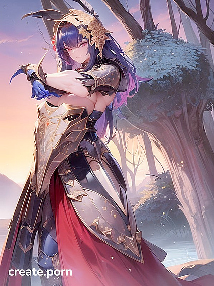 Crab-Armor FusionCreature Stands Upright with Penistail and Needletails in Hentai AI Image