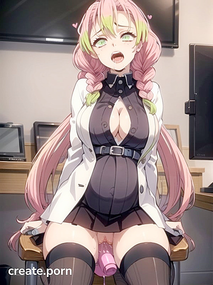 VR Headset Thrills: Inaccurate Anatomy in Office Chair Hentai Action