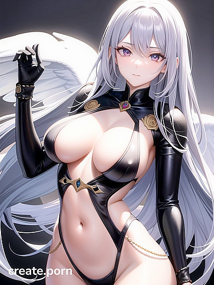 SerpentGirl 18+ with Shiny Scales and Sharp Tail Wrapped in Sensual Hentai AI Image
