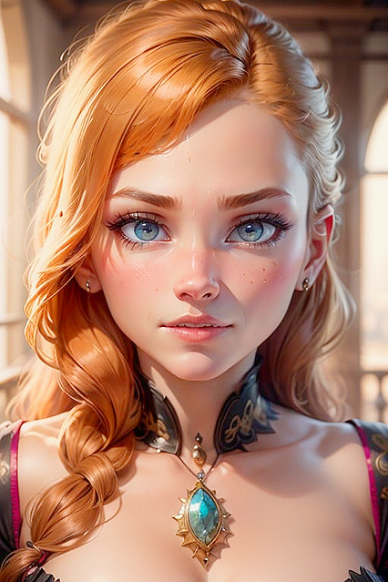 Red-Haired Elf with Glowing Cat Ears Seduces in Steamy Hentai Action