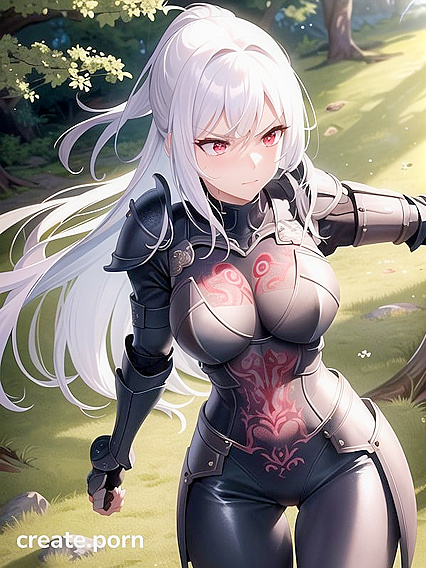 Sword-Wielding Warrior in Chest Armor unleashes Erotic hentai Pleasure