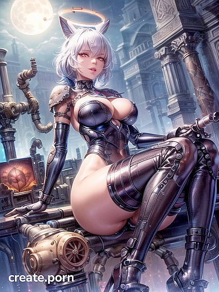 Detailed Beautiful Face and Eyes in Low-Quality Backlit HentaiPorn