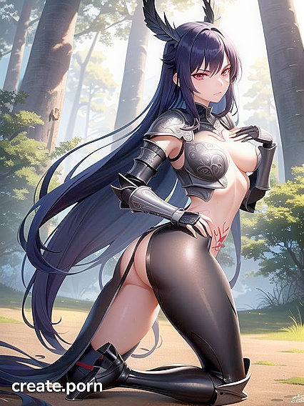Warrior in Shining Armor Fights Lustful Battles in Sword hentai Fantasies