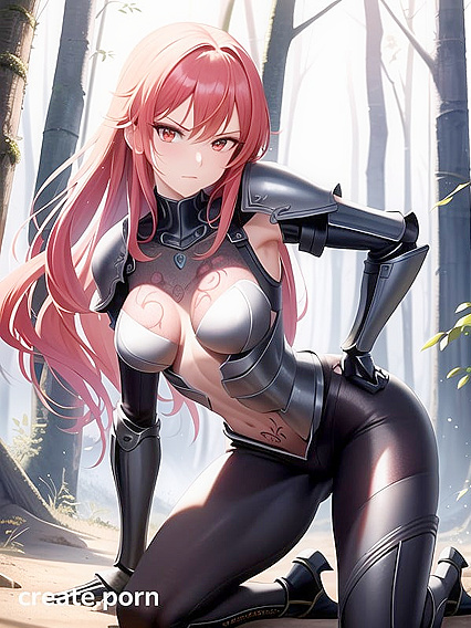 Sword-Wielding Warrior in Chest Armor Unleashed in Steamy Hentai Action