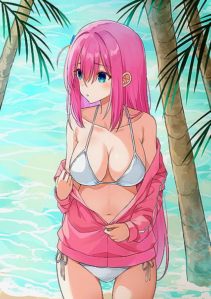 Holy Titties! Hottie in Skimpy X-Rated Swimsuit Gets Down with Some Serious Ass Action!