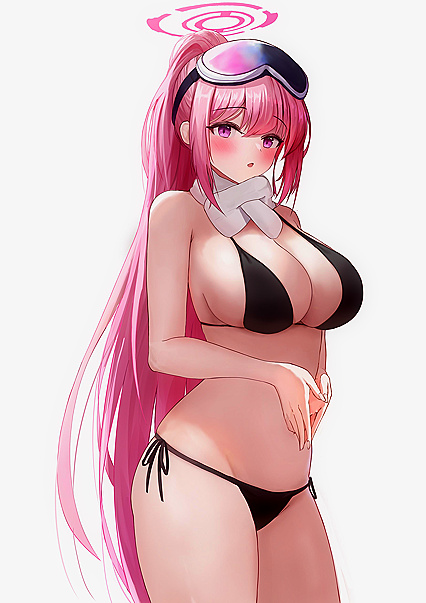 Holy shit!, Hentaified Swi-swat! Sink your teeth into this steamy XXX pic of bustyy Asian honey in skintight swimmies!