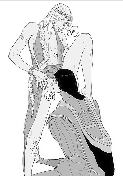 Horny Renalas Licking Their Queens Pussies - HENTAI XXX Pic