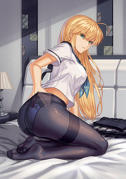 Holy Shitting Panties & Stockings! Hottest XXX Pic of Japanese Schoolgirl in Skimpy Uniform!