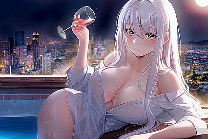 Picasso-esque GlasseS oF Vino by da pool – HEntaInspired