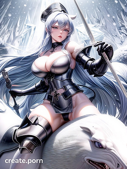 Sunset Commands an Army of Icy Soldiers Amidst aSnowy Hentai Fantasia