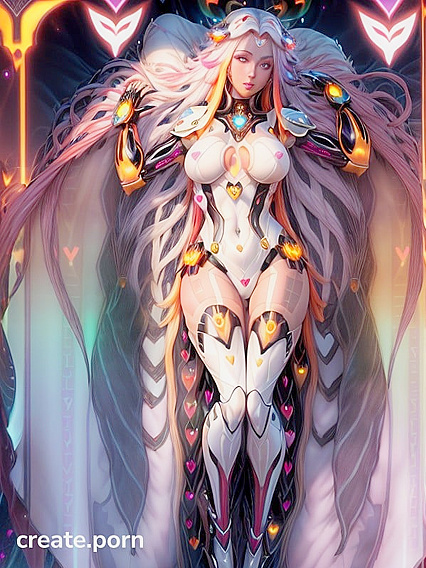 Aphrodite in Futuristic Sex Armor Tempts With Desires and Lustful Passions