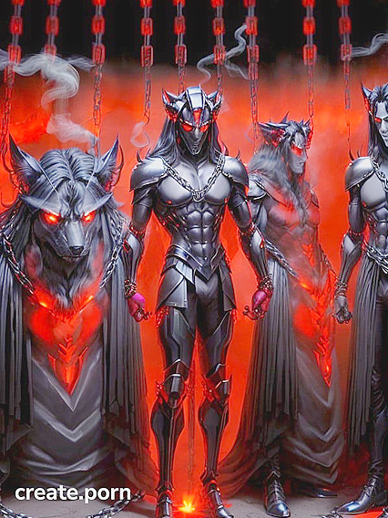 Chains Bind Him As Ash and Soot Cover His Armored Body in Steamy Hentai Action