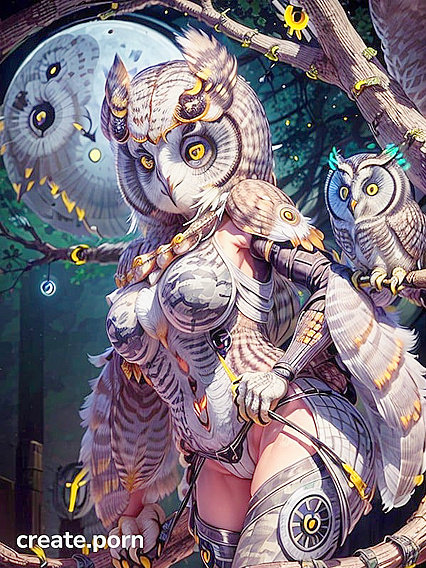 Artemis Under the Full Moon: Owls and Medium Chested Ecstasy in Hentai IAPornography