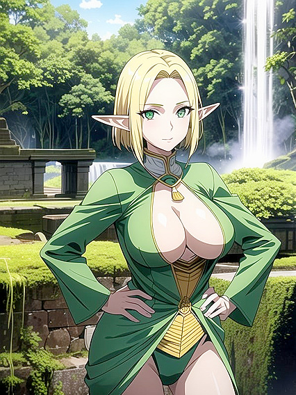 Timber Explores Forbidden Pleasures Amid Ancient Ruins Covered in Vines and Moss