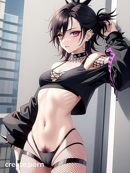 Spiky-Haired Guy in Black Gets Wild with Busty hentai Action