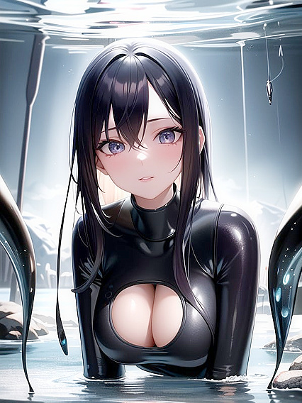 Exploring Ancient Caves: Playful Winks and Seductive Cut-Out Wetsuits in hentai IAPorn