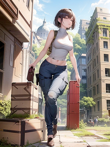 Exploring Abandoned Plazas: Awe-Inspiring Moments Caught Through Binoculars in hentai AIPorn