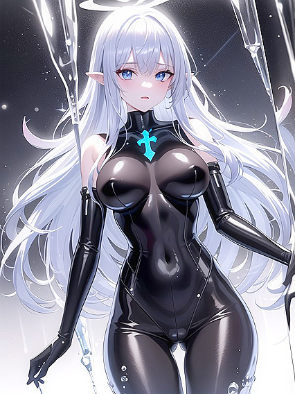 Ethereal Glow: Stalactites of Vibrant Gel in Reflective Crystal Walls Hentai Pleasure