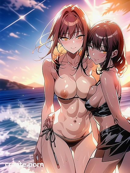 Harem Beach Bash: Explicit Fun with Multiple Partners in Public hentai Action