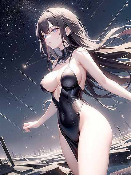 Panoramic Views and Distant Starlight Enhance Erotic Adventures on a Forgotten Planet Hentai AI Porn