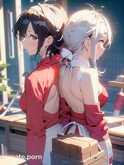 She Waits All Day Just for You, Blushing and Smiling with a White Headband Hentai Seduction