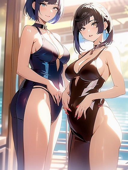 Thick Short Dick and White Hair in Steamy Hentai AI Action