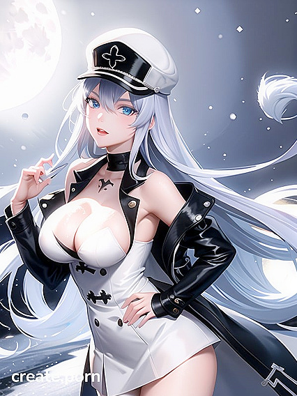 Esdeath's Frosty Temptation: Nipples Revealed Amidst Snowy Shadows
